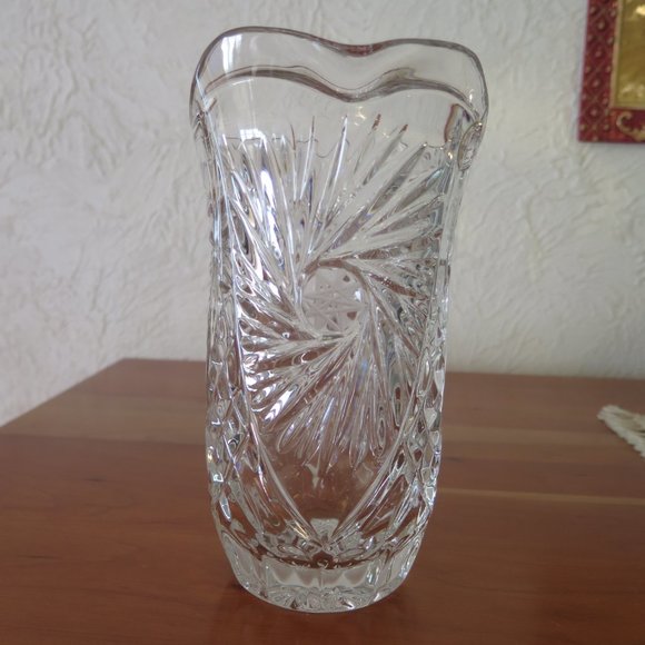 Yugoslavian Crystal Clear 24% Lead Crystal Pitcher - Picture 2 of 9
